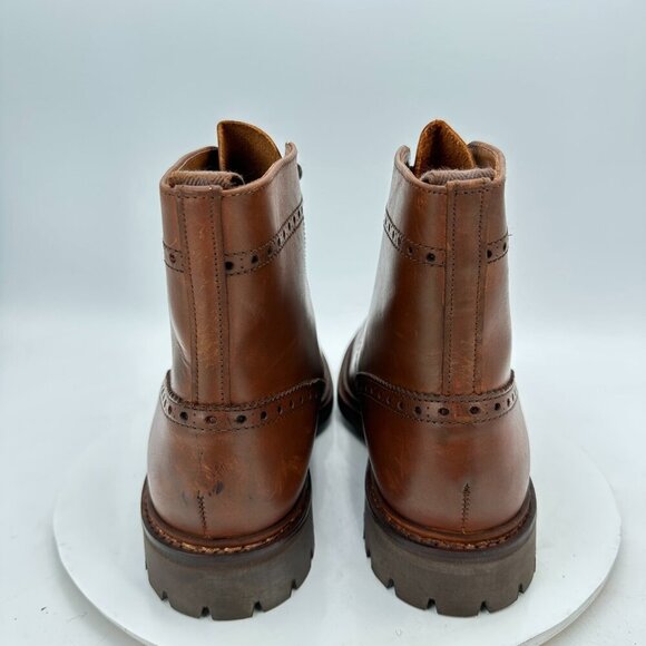 Ralph Lauren Men UK 10D US 10.5 D Brown Leather Itshide Commando England Boot - Picture 5 of 11